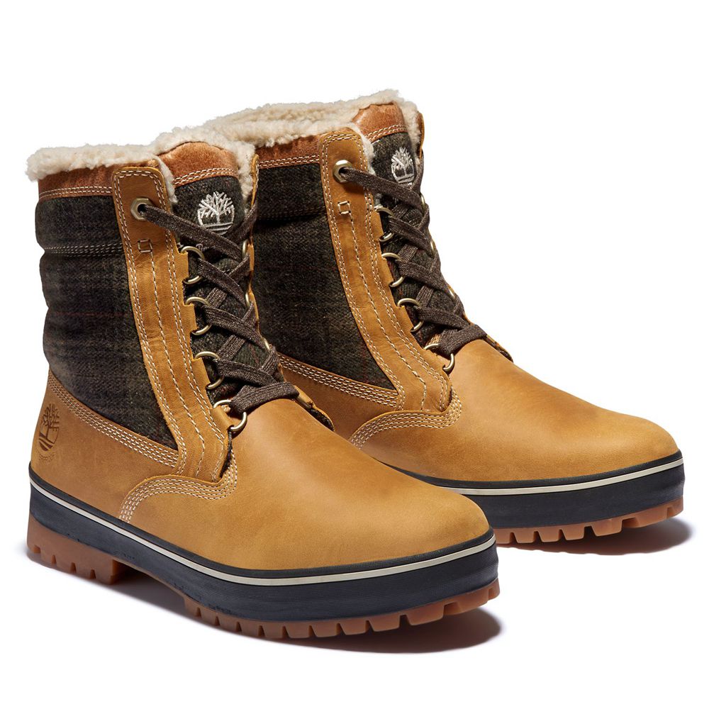 Timberland Mens Snow Boots Spruce Mountain Waterproof - Brown/Black - India NQ3409186